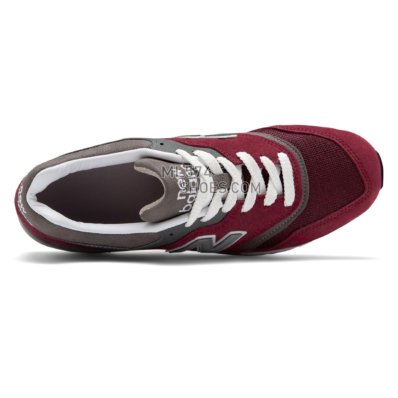 New Balance Made in US 997 - Men's Made in US 997 - Burgundy with Grey - M997BR