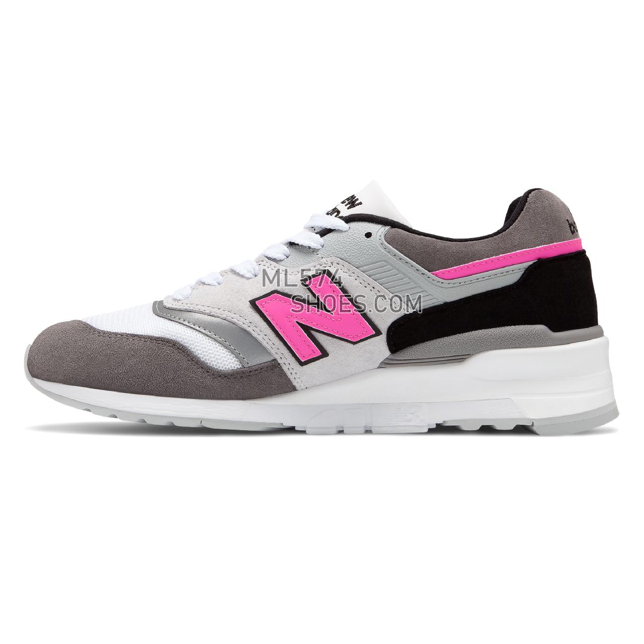 New Balance Made in US 997 - Men's Made in US 997 - Grey with Pink - M997LBK