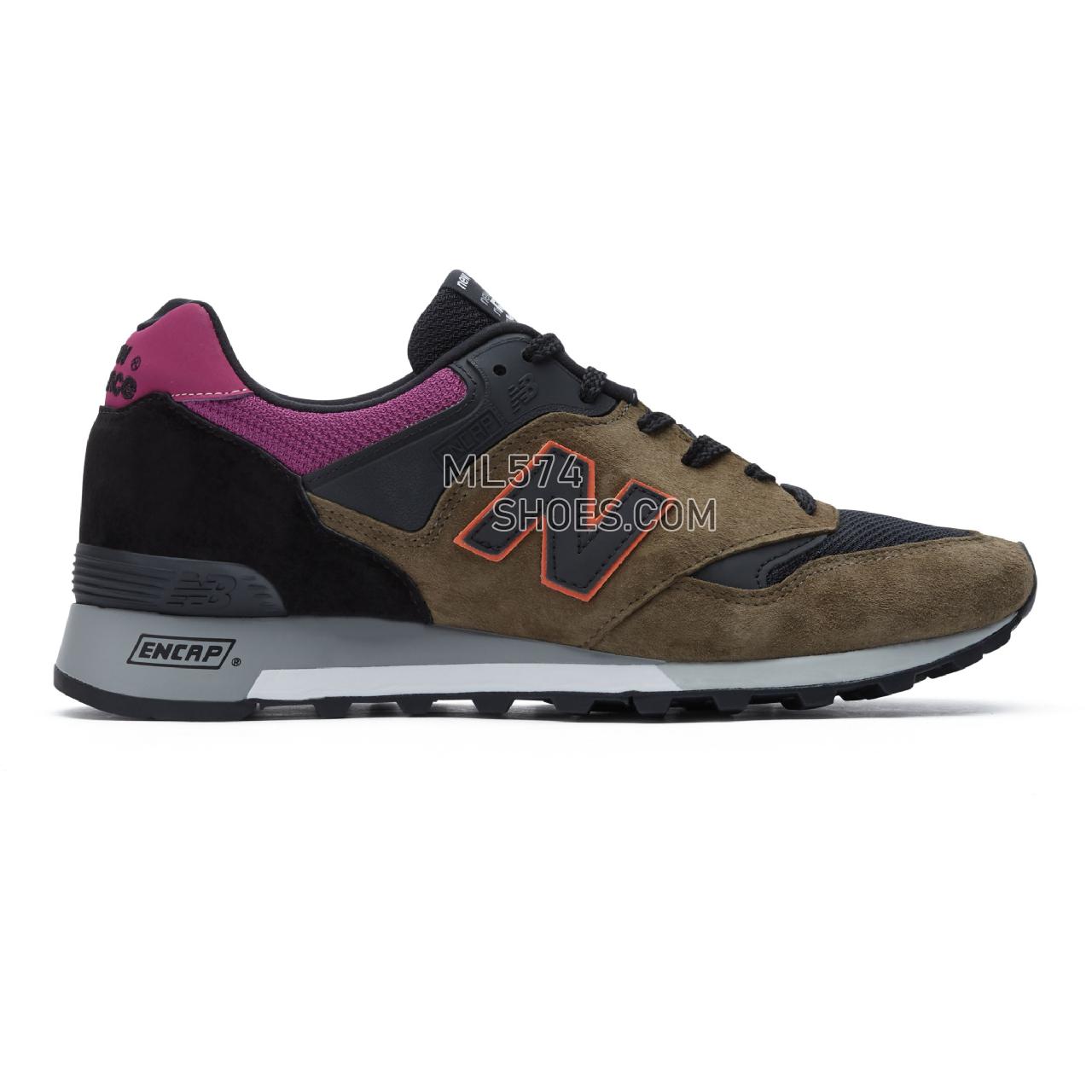 New Balance Made in UK 577 - Men's Made in UK 577 ML577V1-26190-M - Black with Khaki and Pink - M577KPO