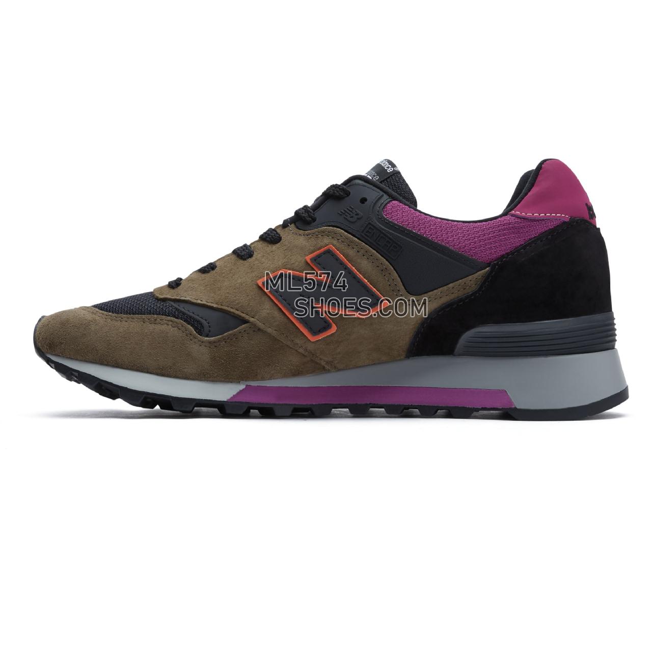 New Balance Made in UK 577 - Men's Made in UK 577 ML577V1-26190-M - Black with Khaki and Pink - M577KPO