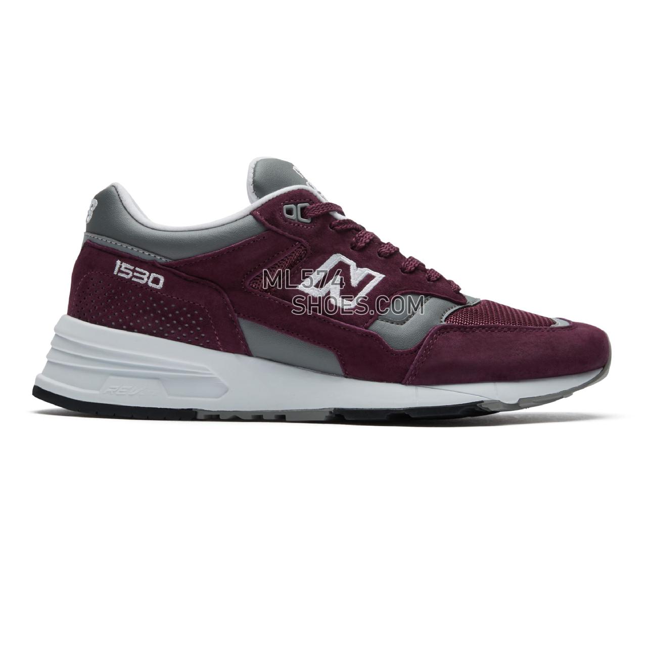 New Balance Made in UK 1530 - Men's Made in UK 1530 - Burgundy with Grey and White - M1530BUR