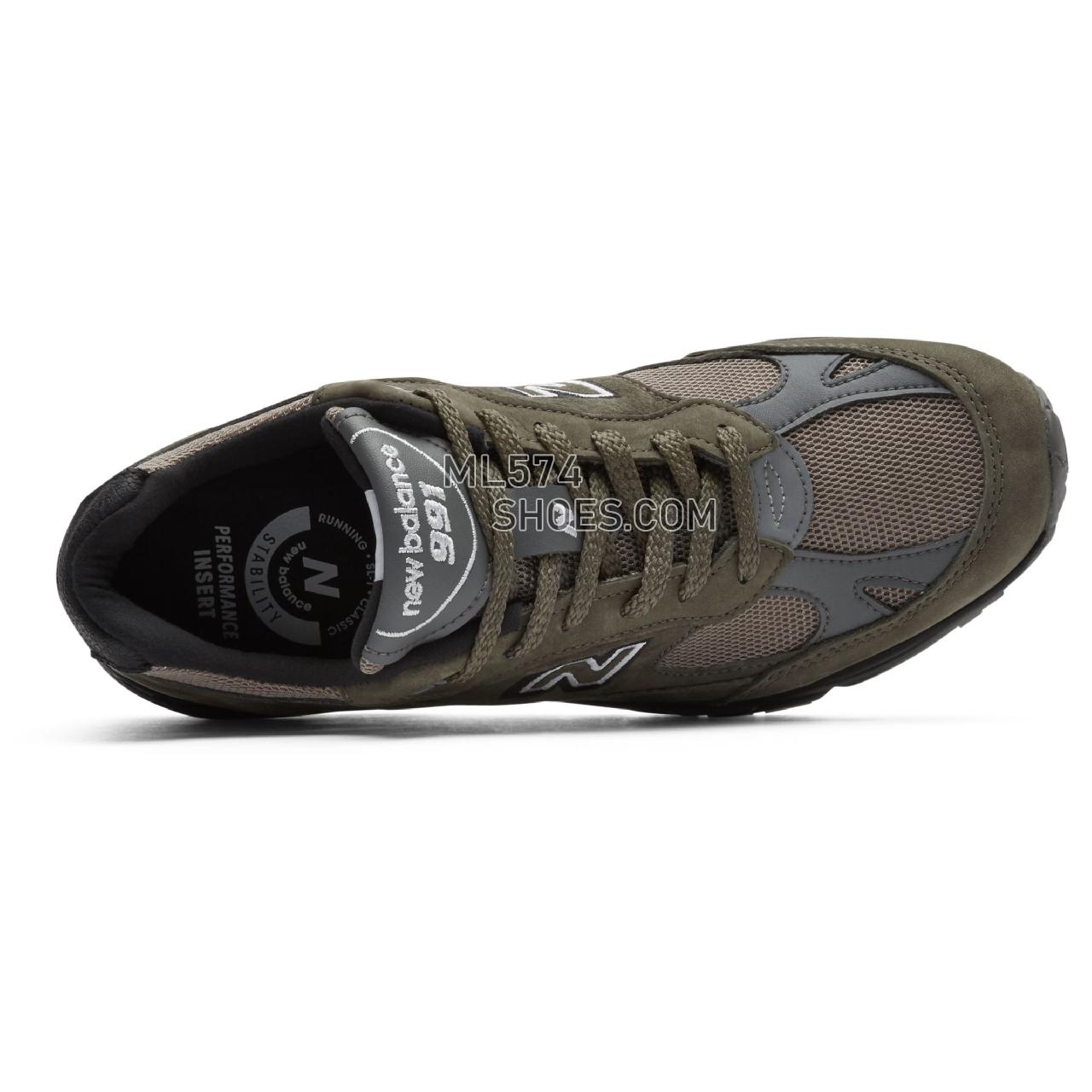 New Balance Made in UK 991 Desert Shade - Men's Made in UK 991 Desert Shade - Khaki with Sand and Grey - M991FDS