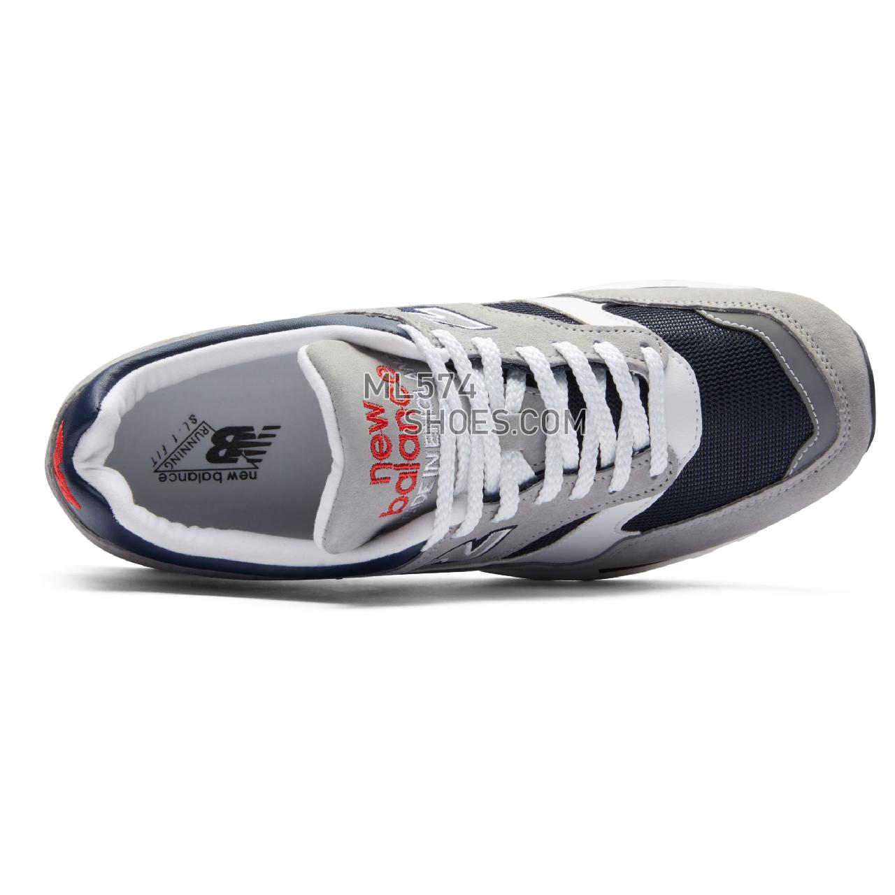 New Balance Made in UK 1500 - Men's Made in UK 1500 ML1500V1-23746-M - Grey with Navy and Red - M1500GNW