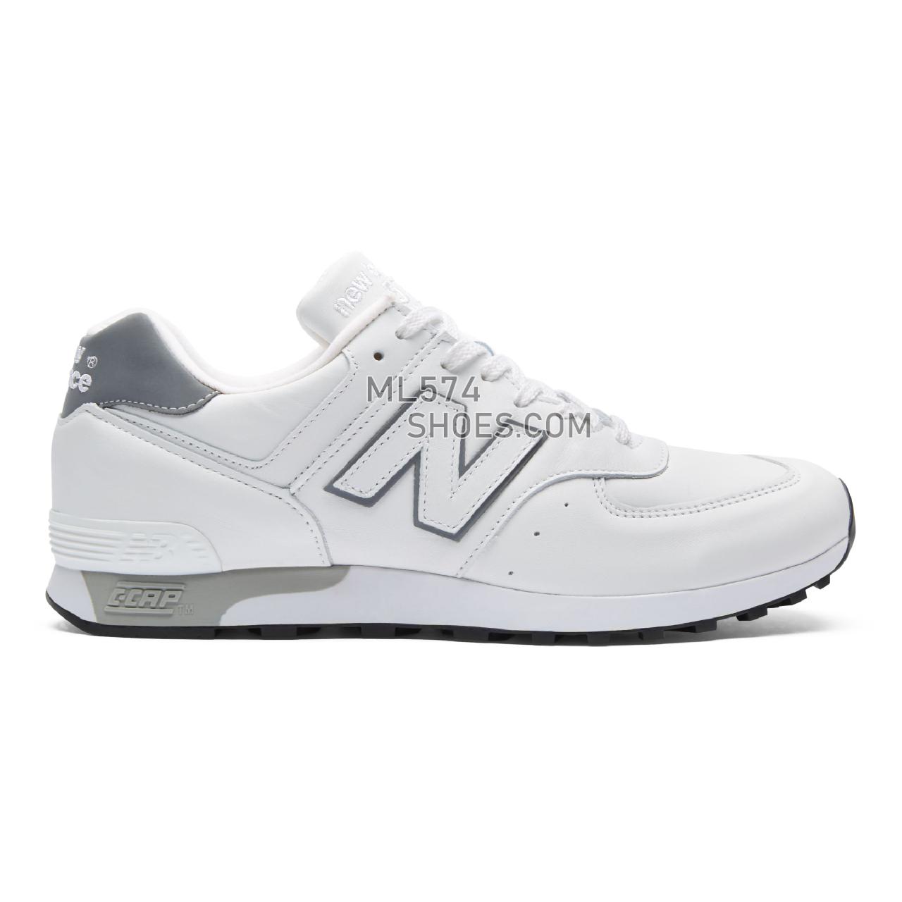 New Balance Made in UK 576 - Men's 576 Made in UK Classic M576-LL - White with Silver and Black - M576WWL