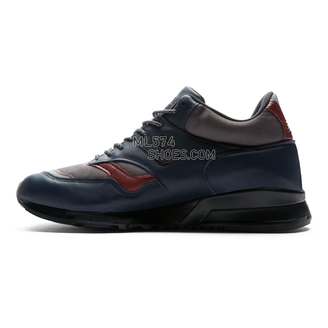 New Balance 1500 Made in UK - Men's 1500 Made in UK Classic MH1500-EP - Navy with Grey and Burgundy - MH1500NG