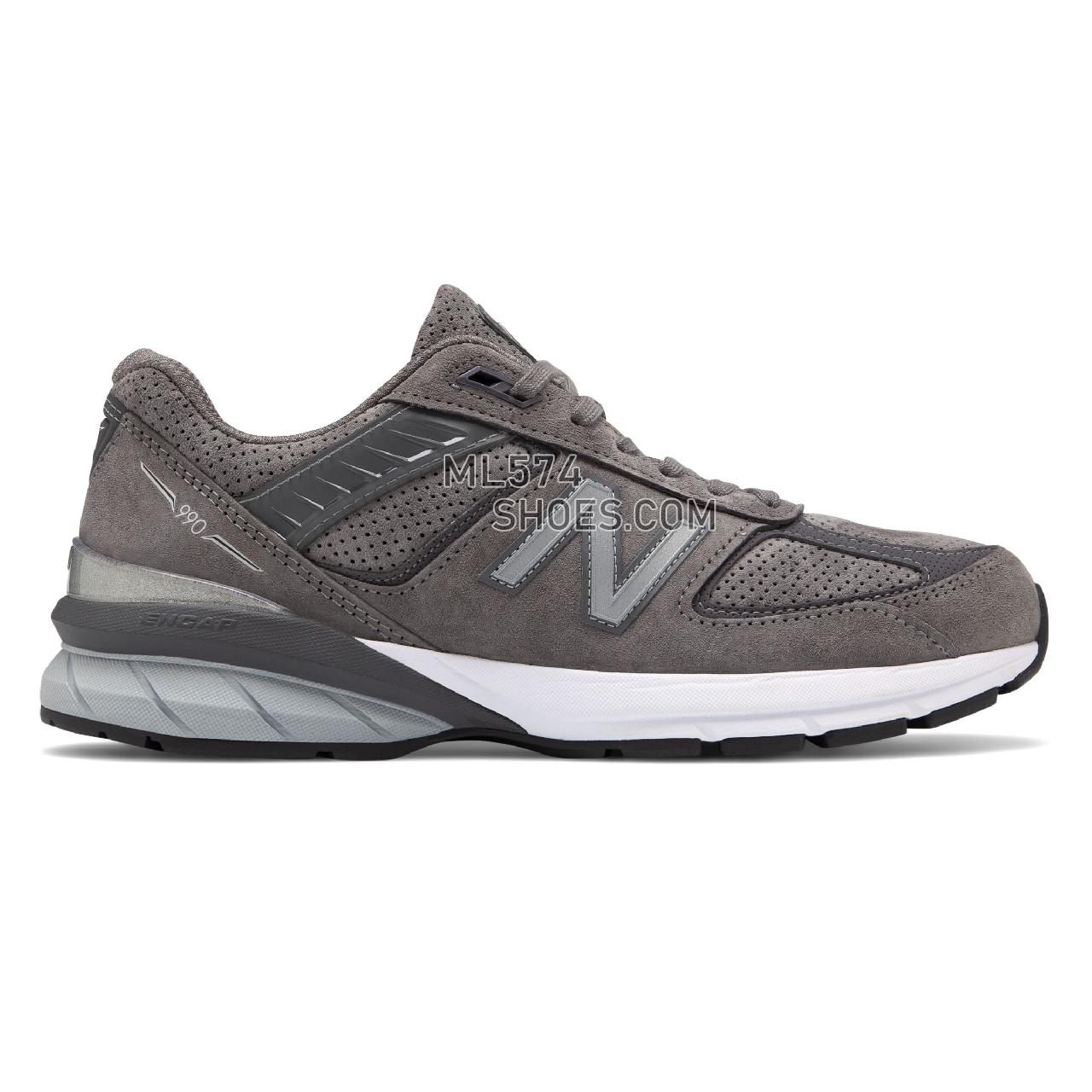 New Balance Made in US 990v5 - Men's Made in US 990v5 - Castlerock with Magnet and White - M990SG5