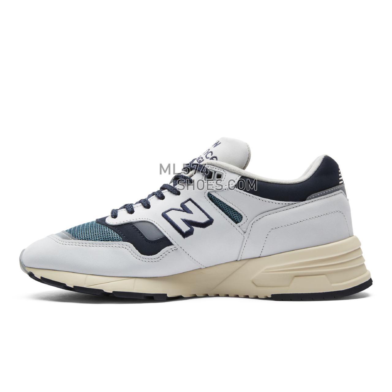 New Balance Made in UK 1530 - Men's 1530 Made in UK Classic M1530-RE - Grey with Navy and Petrol - M1530OGG