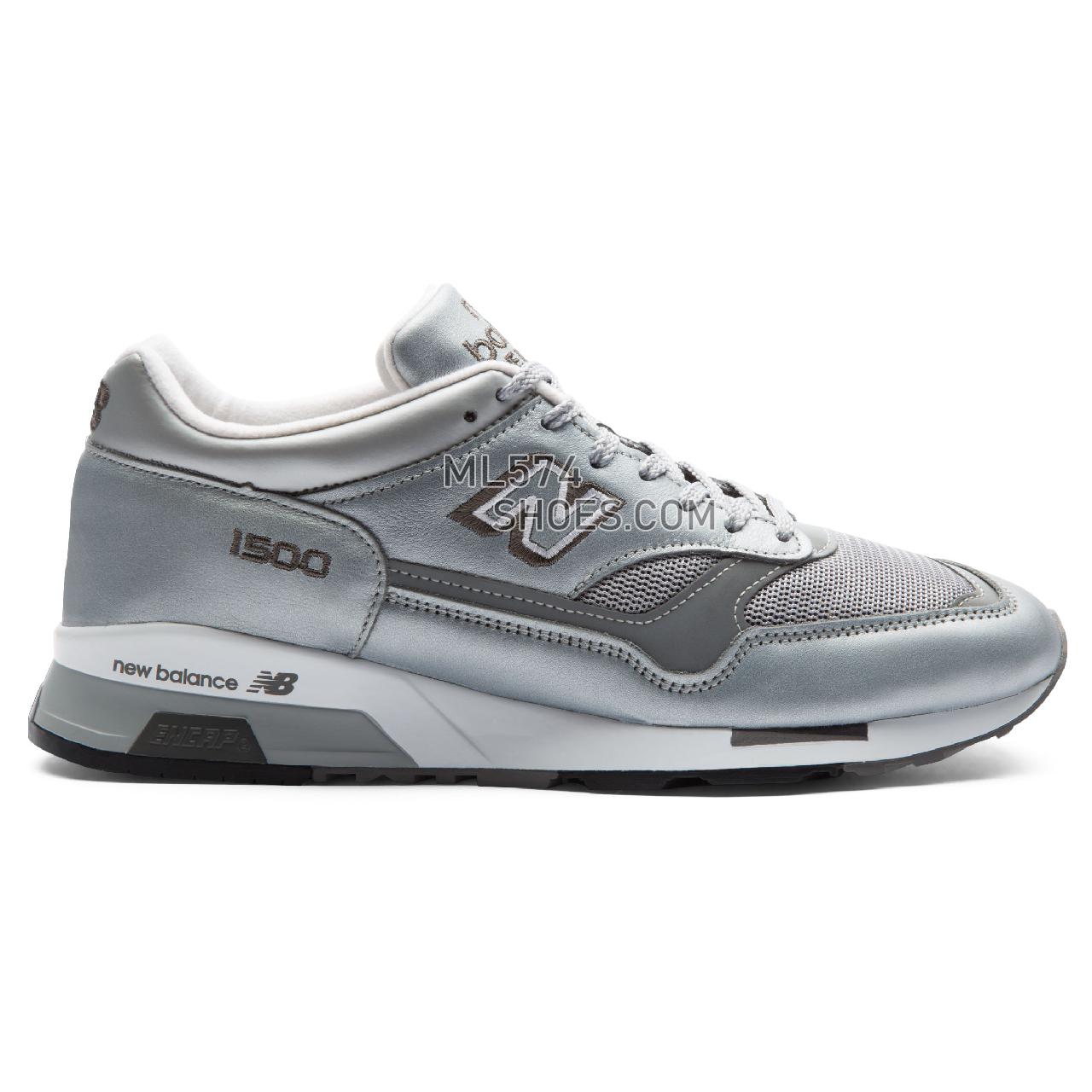 New Balance Made in UK 1500 - Men's 1500 Made in UK Classic M1500-LMEP - Silver with White - M1500JBS