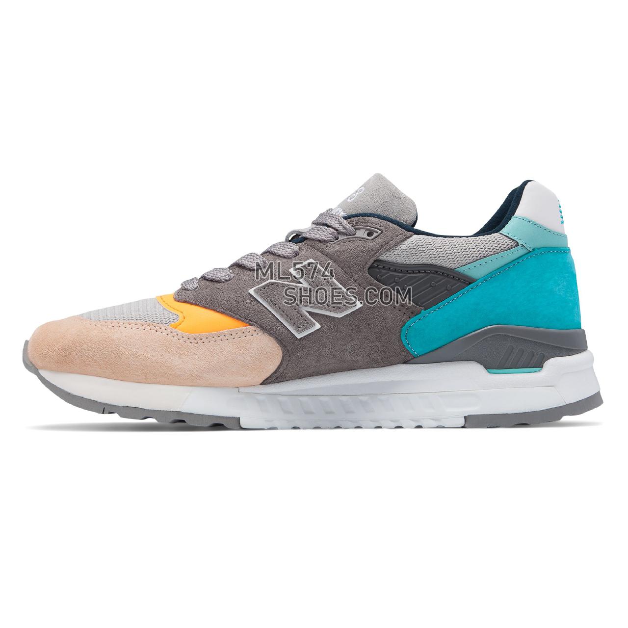 New Balance Made in US 998 - Men's 998 Made in US - Grey with Blue - M998AWB