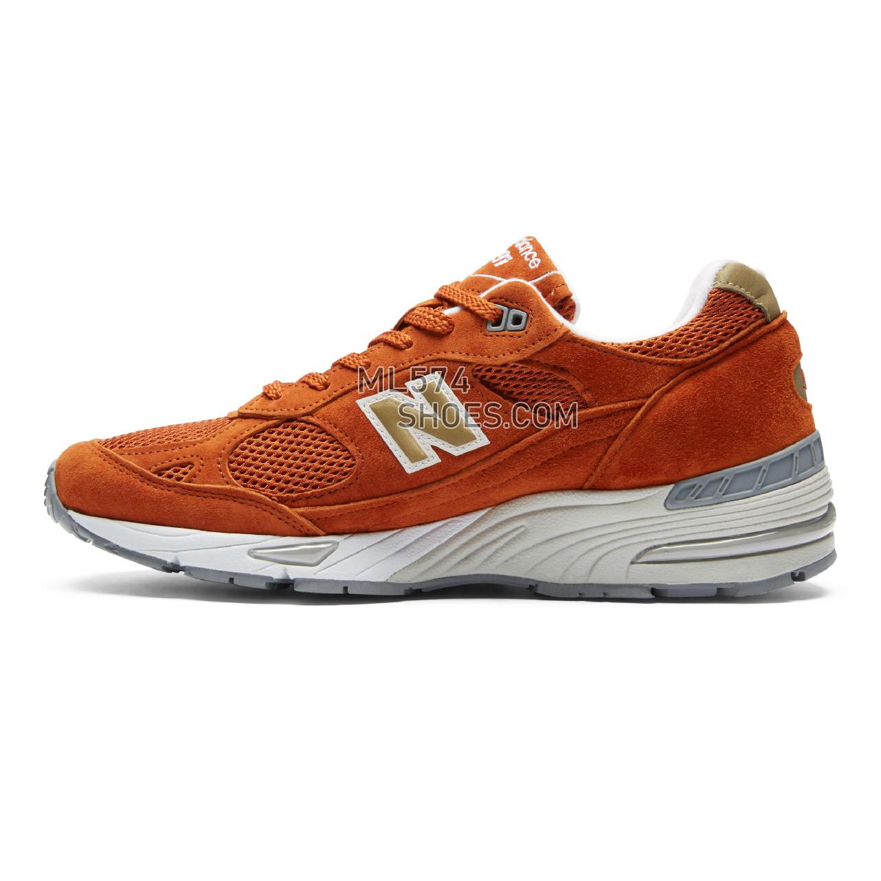 New Balance Made in UK 991 - Men's 991 Made in UK Classic M991-MP - Burnt Orange with Gold - M991SE