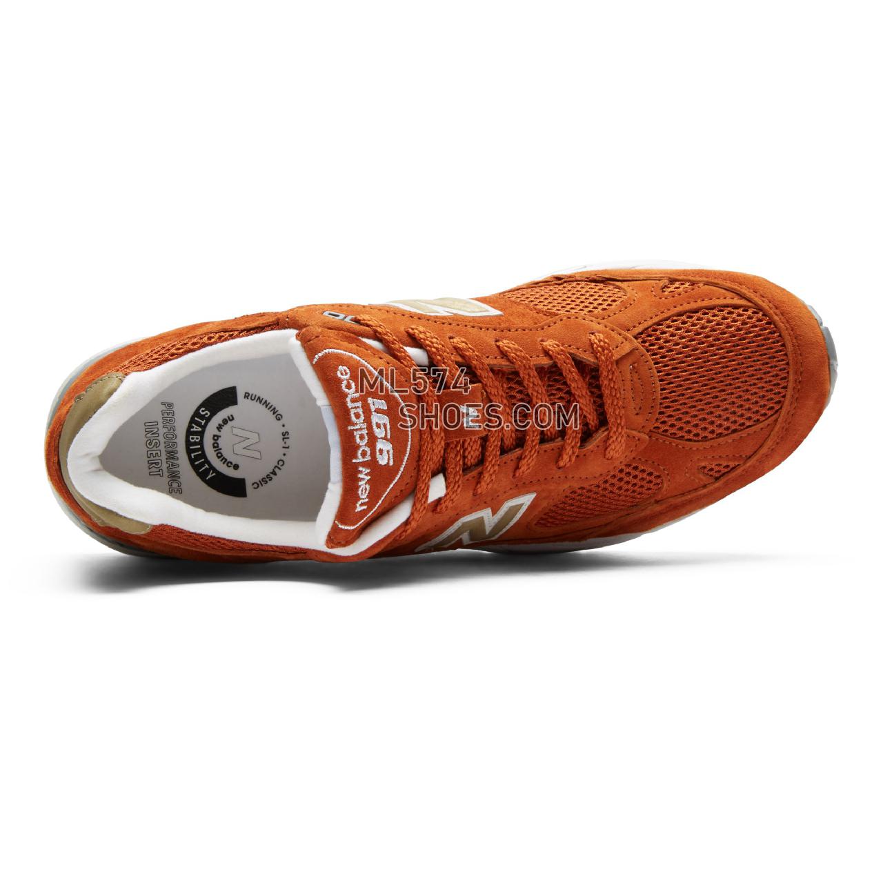 New Balance Made in UK 991 - Men's 991 Made in UK Classic M991-MP - Burnt Orange with Gold - M991SE