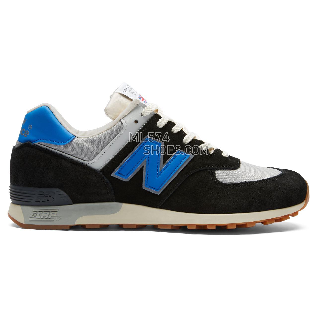 New Balance Made in UK 576 - Men's 576 Made in UK Classic M576-SN - Black with Grey and Blue - M576TNF