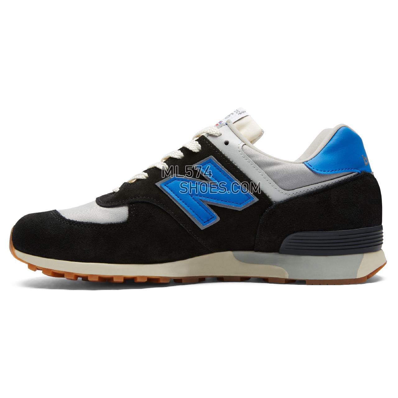 New Balance Made in UK 576 - Men's 576 Made in UK Classic M576-SN - Black with Grey and Blue - M576TNF