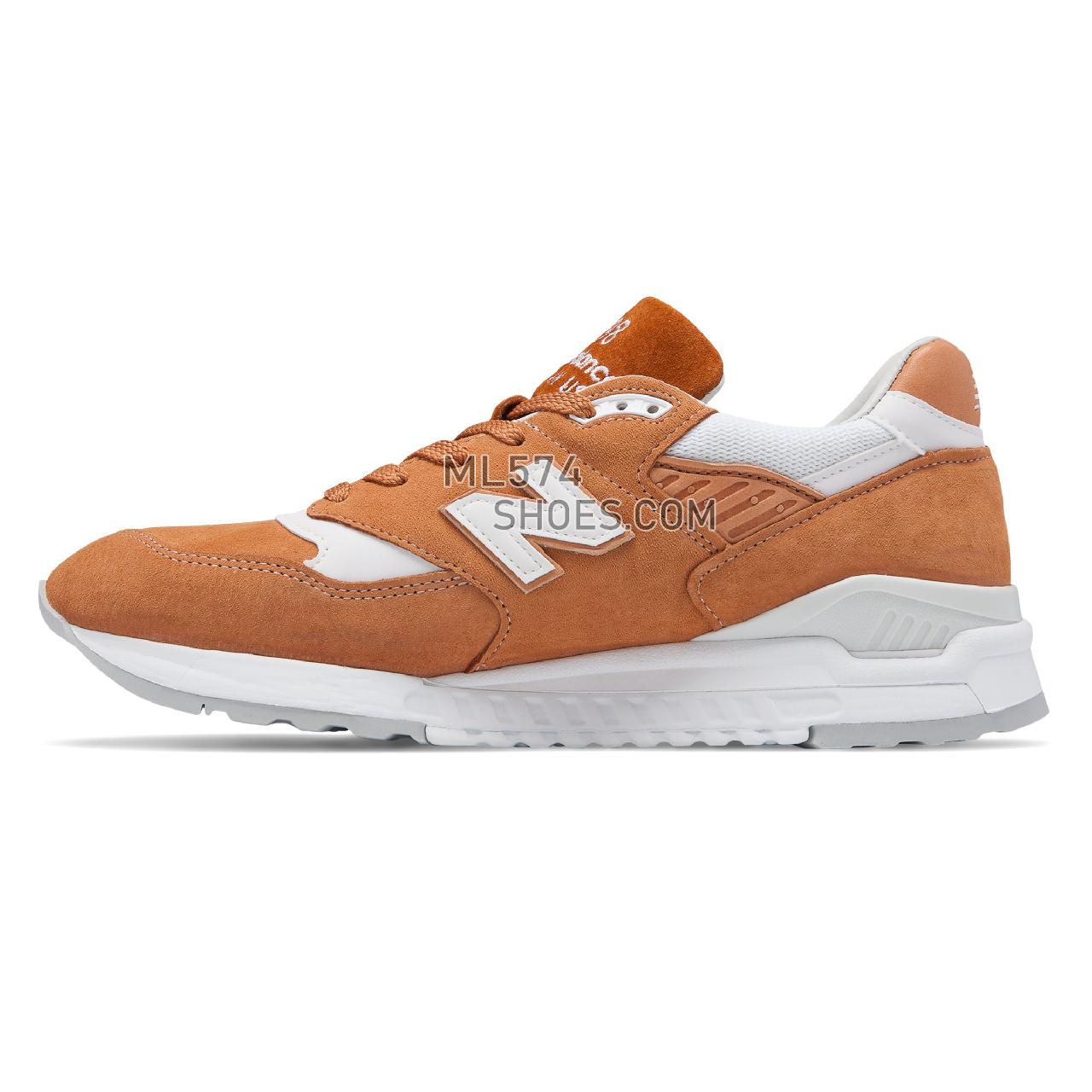 New Balance Made in US 998 - Men's 998 Made in US Classic M998-EPL - Brown Sugar with White - M998TCC