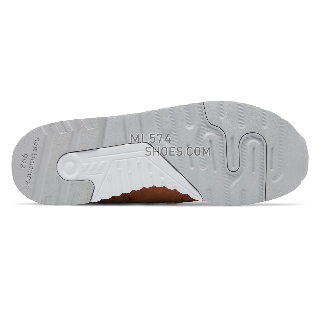 New Balance Made in US 998 - Men's 998 Made in US Classic M998-EPL - Brown Sugar with White - M998TCC