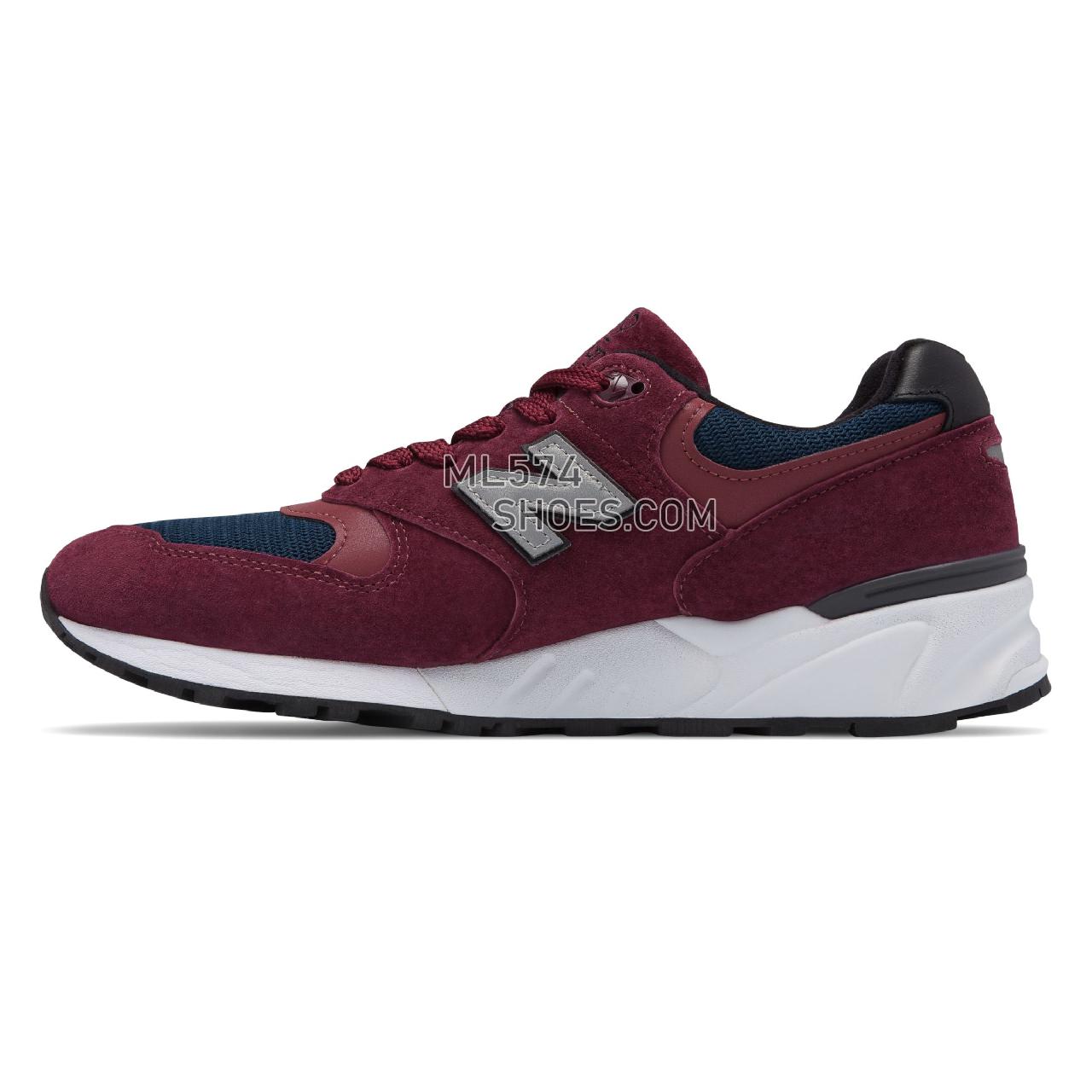 New Balance Made in US 999 - Men's 999 Made in US Classic M999-SEP - Burgundy with Navy - M999JTA