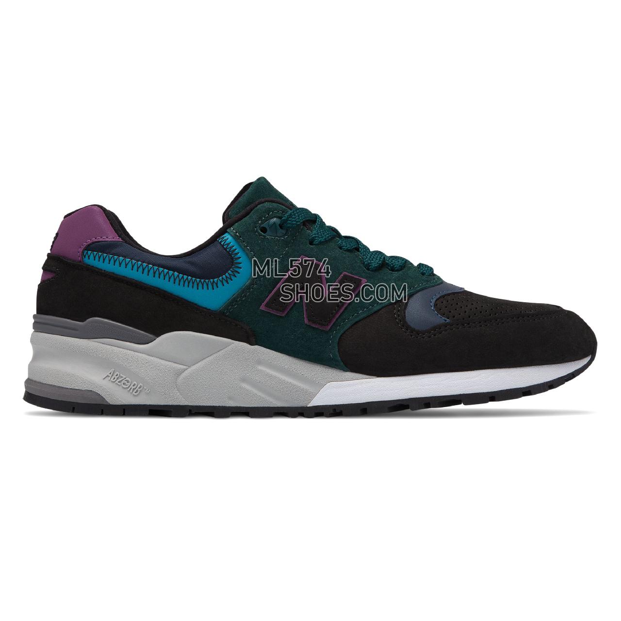 New Balance Made in US 999 - Men's 999 Made in US Classic M999-LEP - Black with Teal - M999JTB