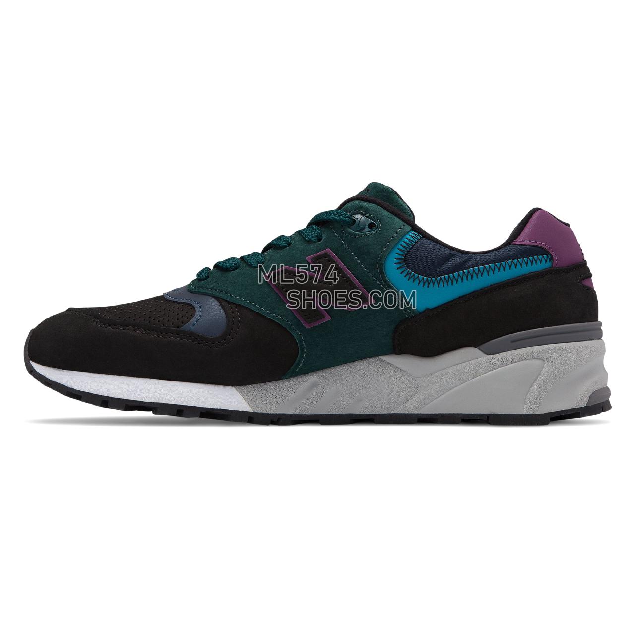 New Balance Made in US 999 - Men's 999 Made in US Classic M999-LEP - Black with Teal - M999JTB