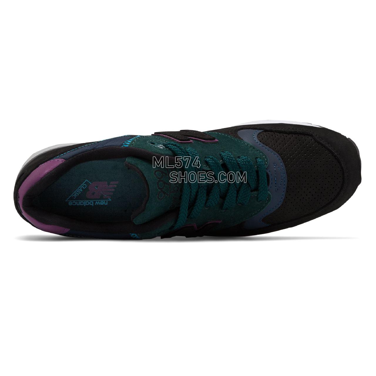 New Balance Made in US 999 - Men's 999 Made in US Classic M999-LEP - Black with Teal - M999JTB
