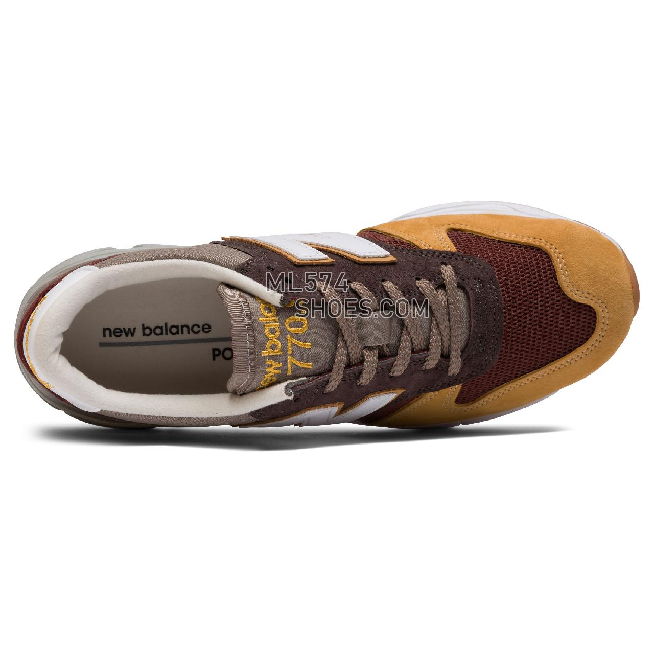 New Balance 770.9 Made in UK - Men's 770.9 Made in UK Classic M7709-E - Honey with Brown Sugar - M7709FT