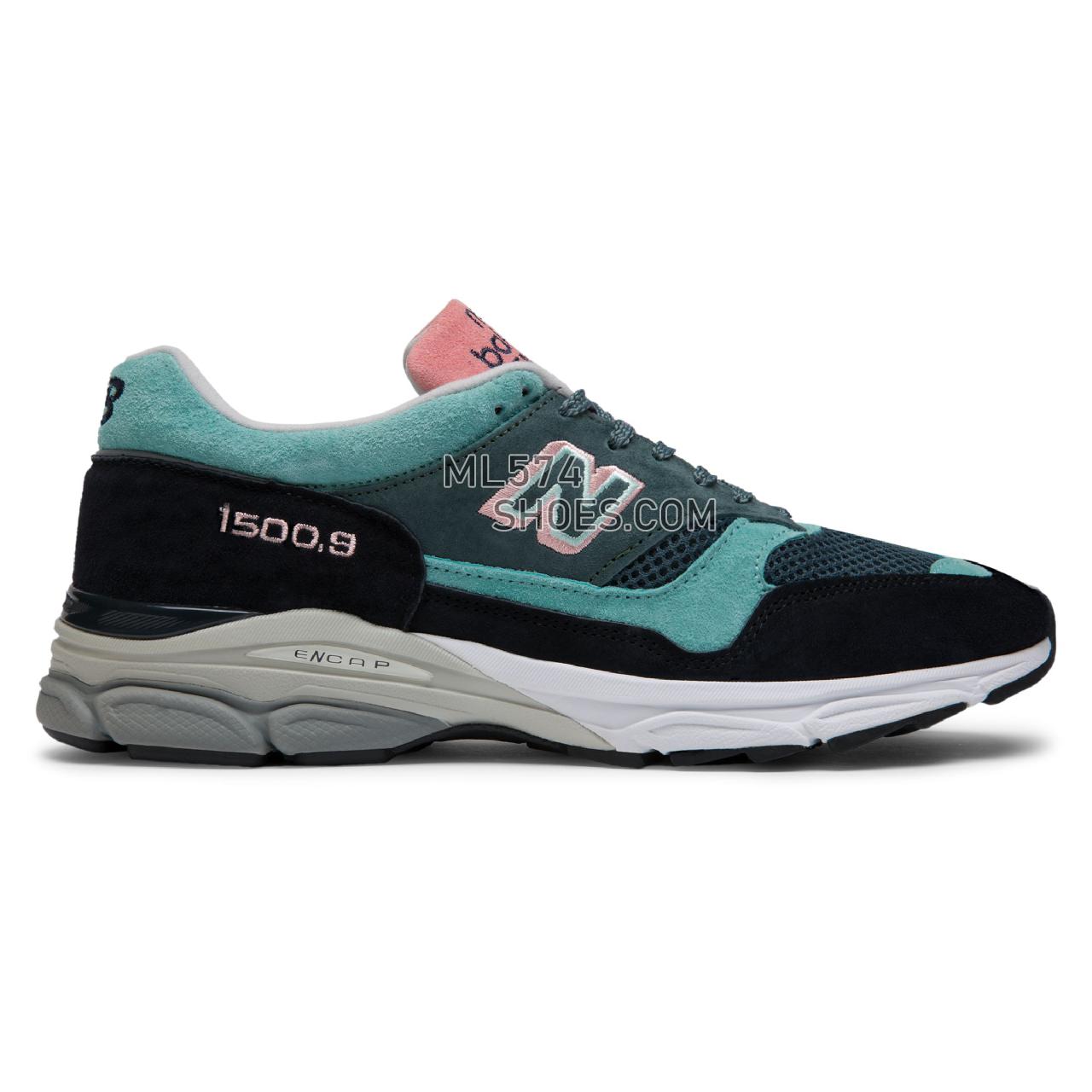 New Balance Made in UK 1500.9 - Men's 1500.9 Made in UK Classic M15009-F - Dark Navy with Teal - M15009FT