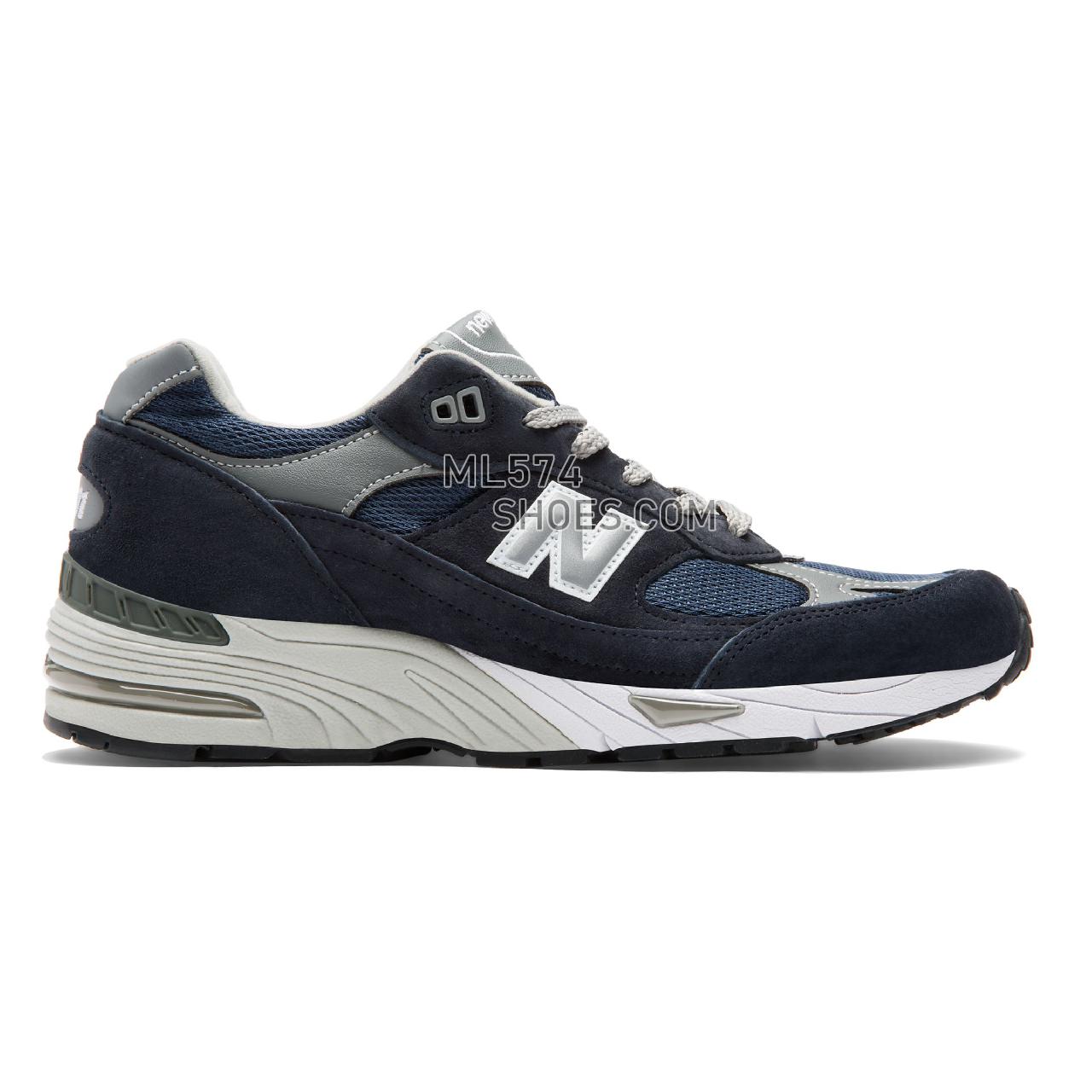 New Balance Made in UK 991 Leather - Men's Leather 991 - Navy - M991NV