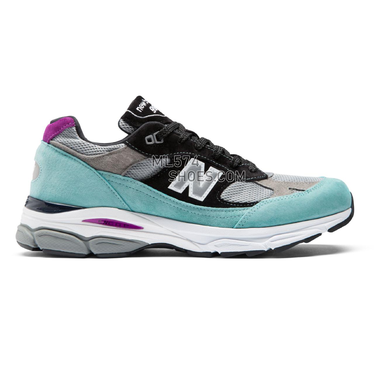 New Balance Made in UK 991.9 - Men's 991.9 Made in UK Classic M9919-PM - Light Tidepool with Grey and Black - M9919EC