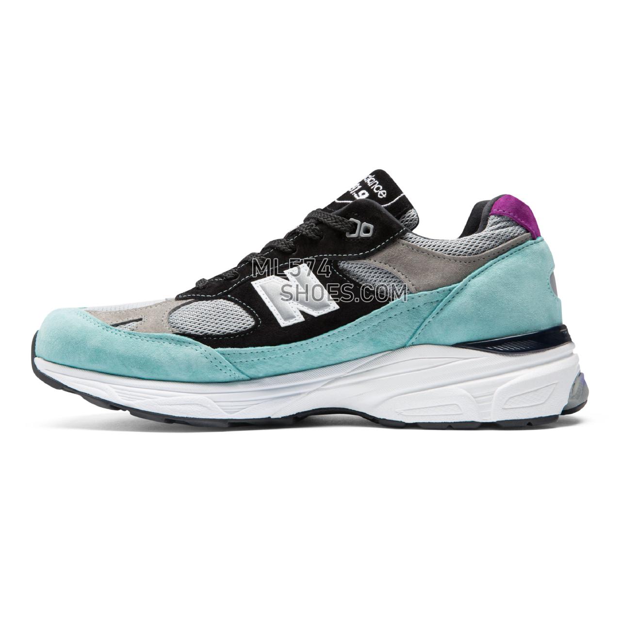 New Balance Made in UK 991.9 - Men's 991.9 Made in UK Classic M9919-PM - Light Tidepool with Grey and Black - M9919EC