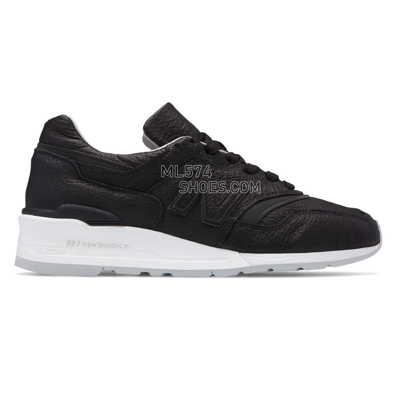 New Balance Made in US 997 Bison - Men's 997 Made in US Classic M997-LH - Black with Grey - M997BSO