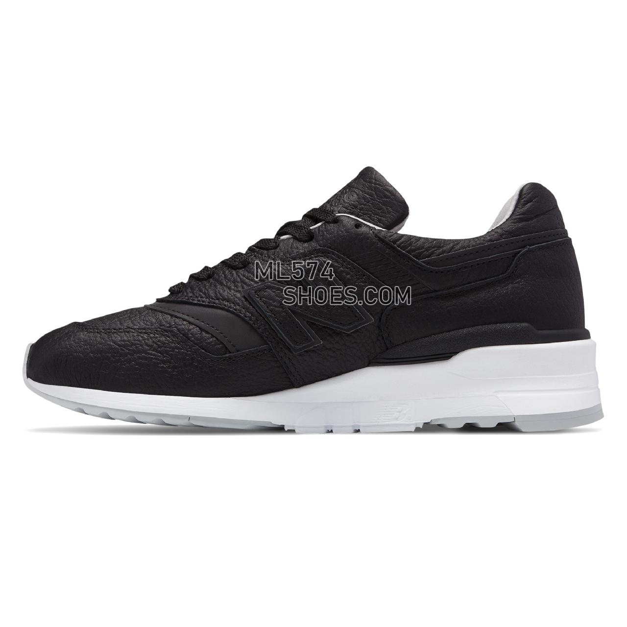 New Balance Made in US 997 Bison - Men's 997 Made in US Classic M997-LH - Black with Grey - M997BSO