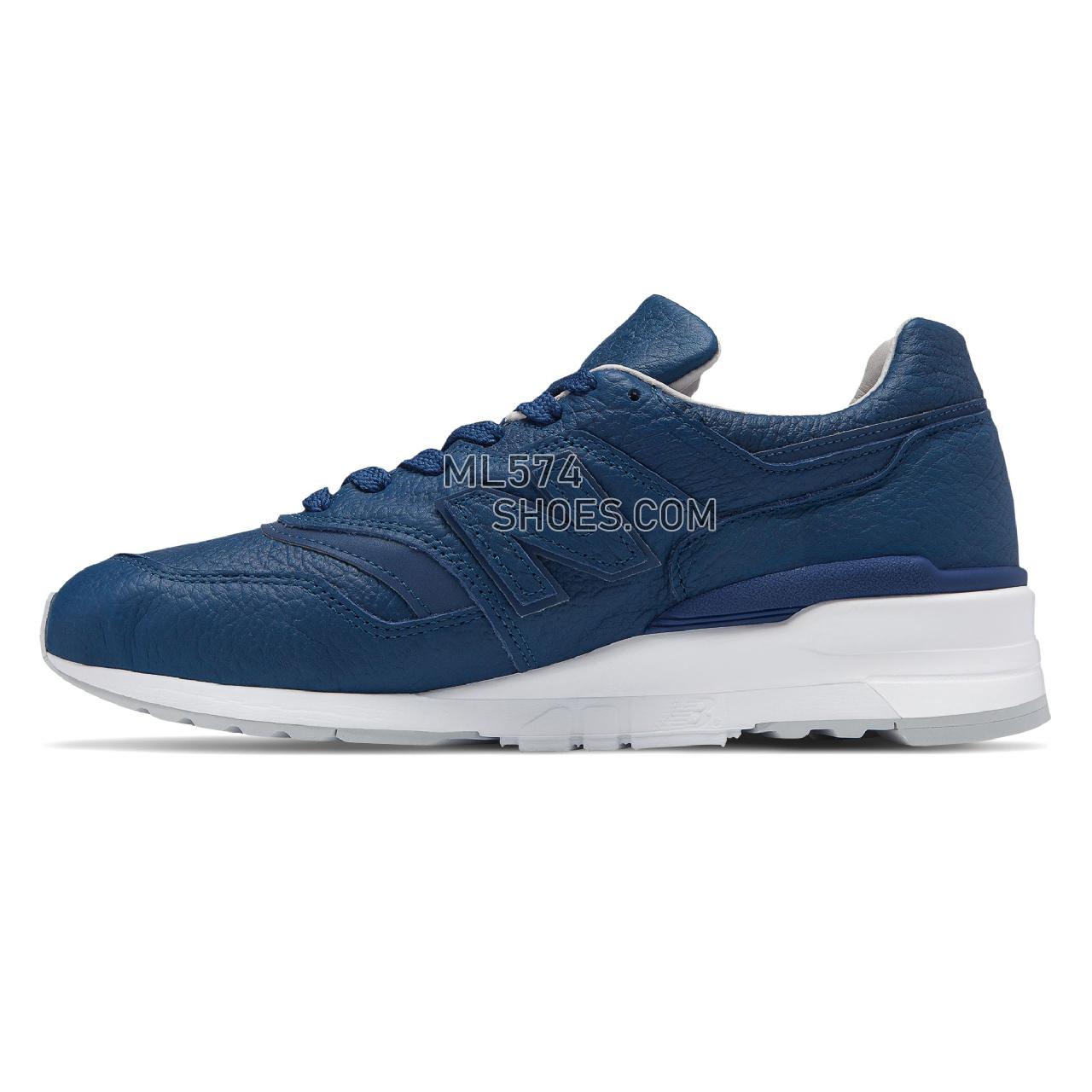New Balance Made in US 997 Bison - Men's 997 Made in US Classic M997-LH - Blue with Grey - M997BIS