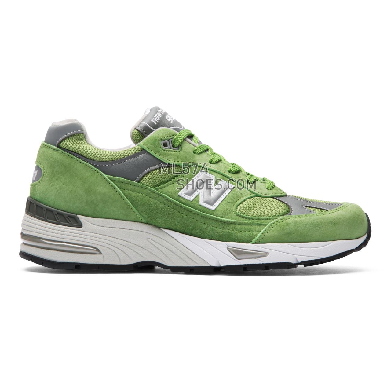 New Balance Made in UK 991 - Men's Made in UK 991 ML991V1-23760-M - Green with Grey and White - M991GRN