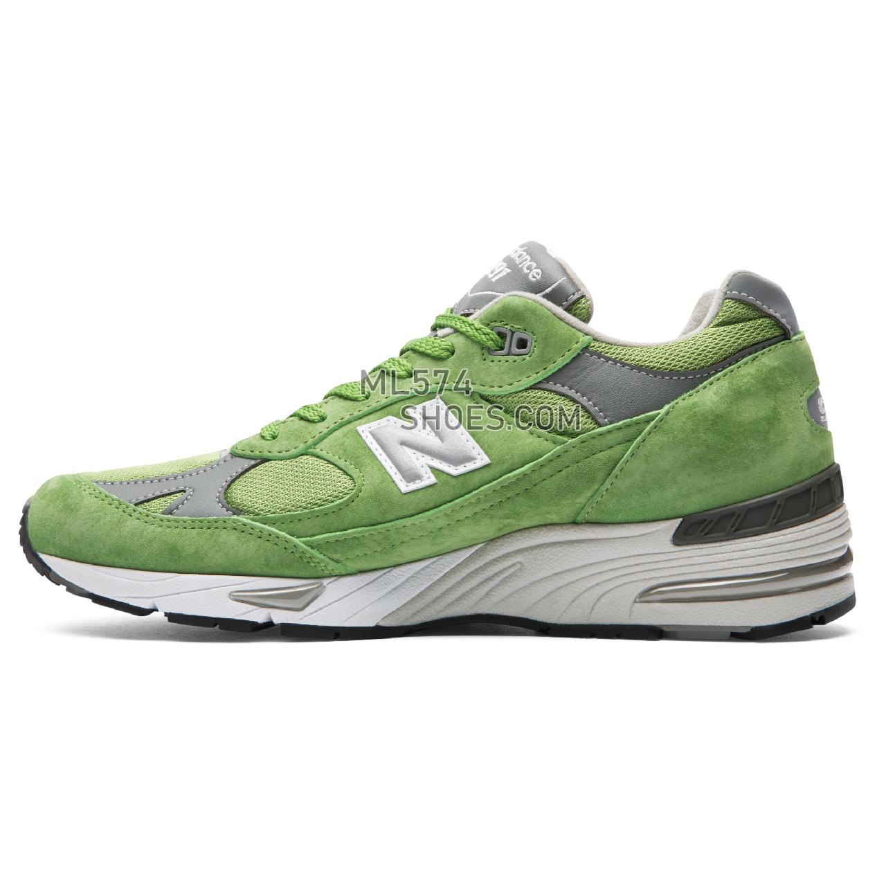 New Balance Made in UK 991 - Men's Made in UK 991 ML991V1-23760-M - Green with Grey and White - M991GRN