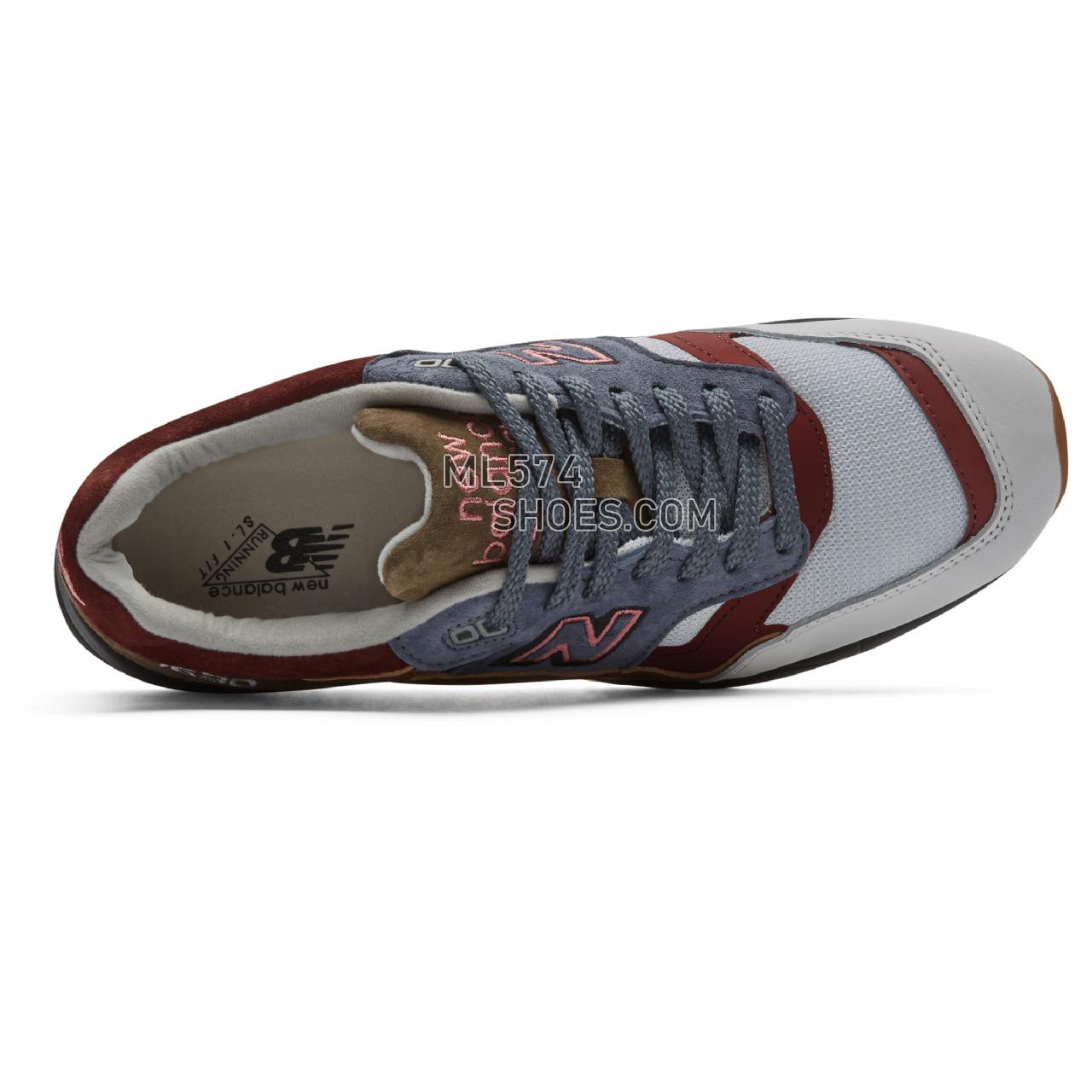 New Balance Made in UK 1530 Scarlet Stone - Men's Made in UK 1530 Scarlet Stone - White with Grey and Burgundy - M1530WBB