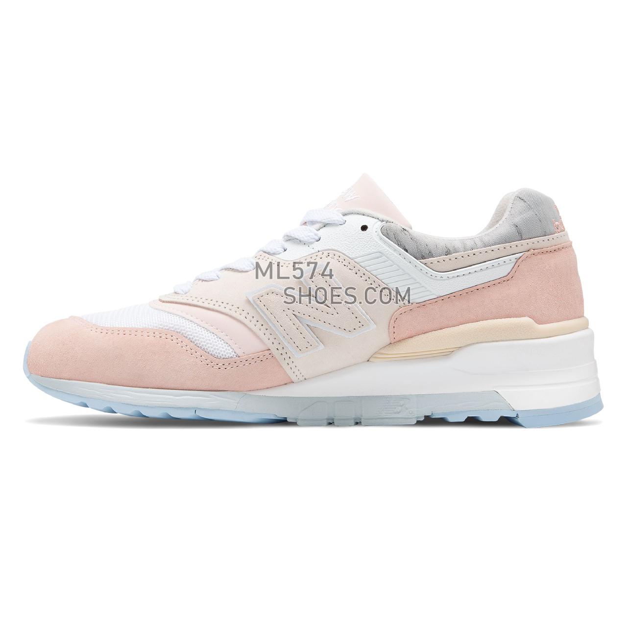 New Balance Made in US 997 - Men's Made in US 997 - White with Pink - M997LBH