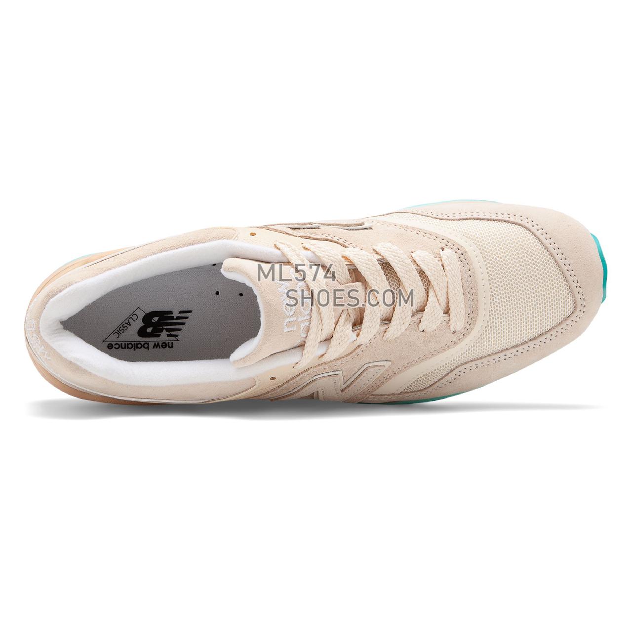 New Balance Made in US 997 - Men's Made in US 997 - Tan with Blue Agua - M997RSA