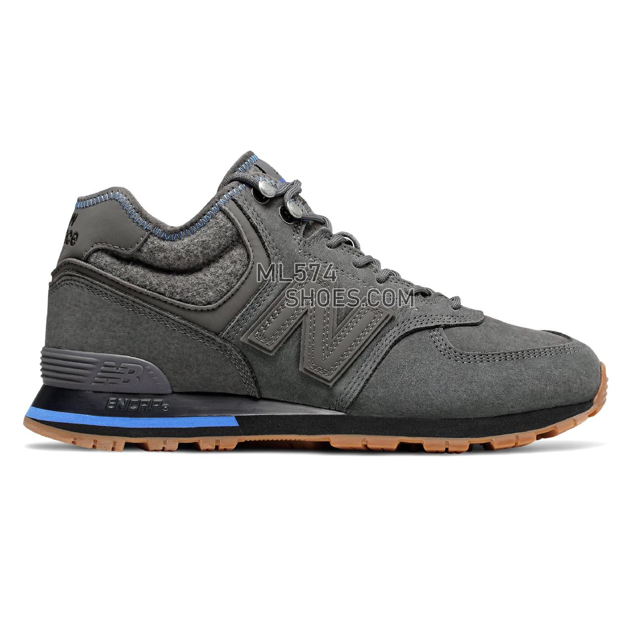 New Balance 574 Mid - Men's 574 Mid Classic MH574V1-27283-M - Magnet with Lapis Blue - MH574REA
