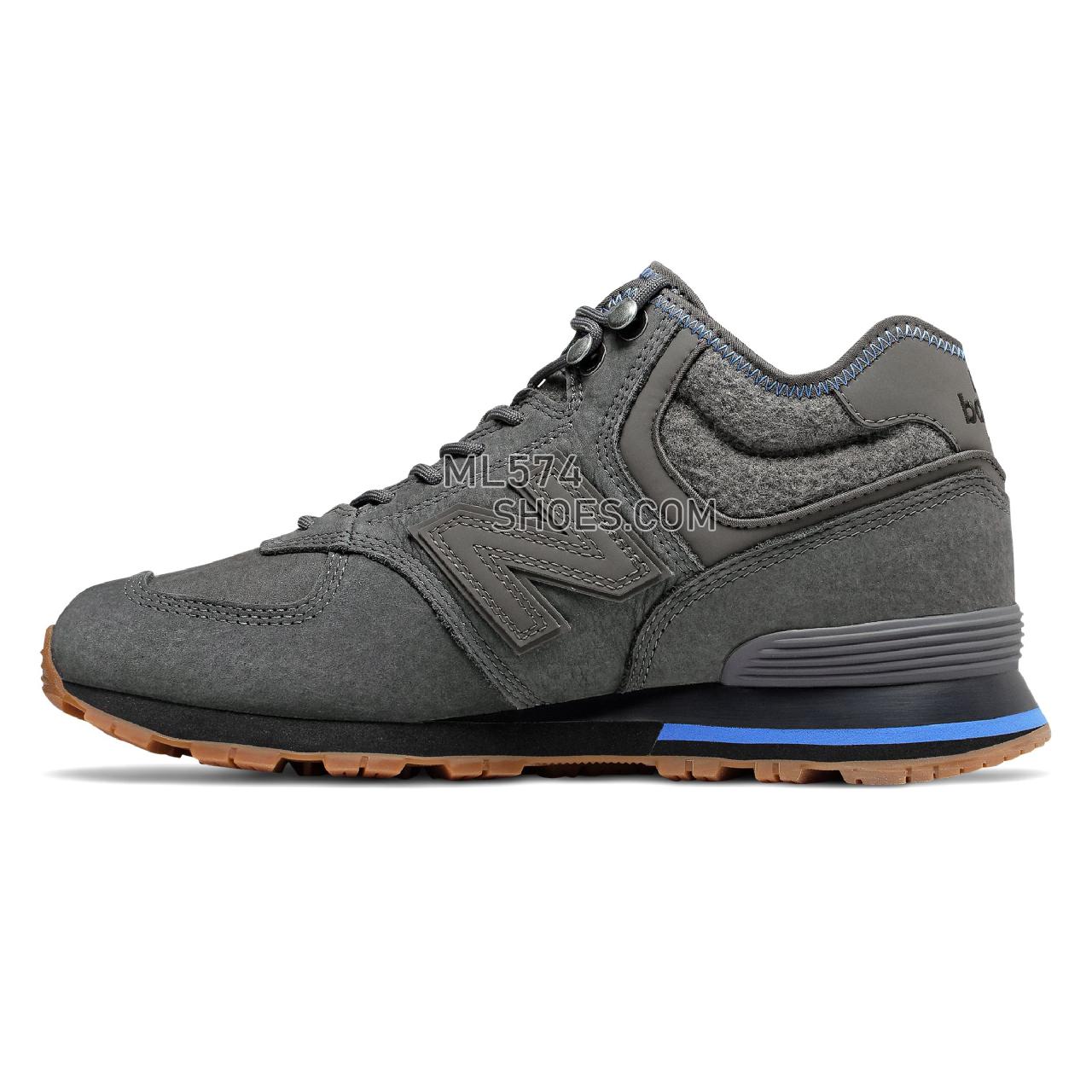 New Balance 574 Mid - Men's 574 Mid Classic MH574V1-27283-M - Magnet with Lapis Blue - MH574REA