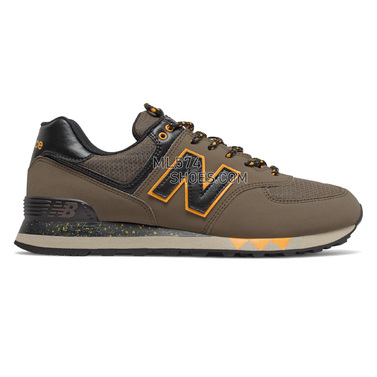 New Balance 574 - Men's 574 Classic ML574V2-27427-M - Green with Yellow - ML574NFM