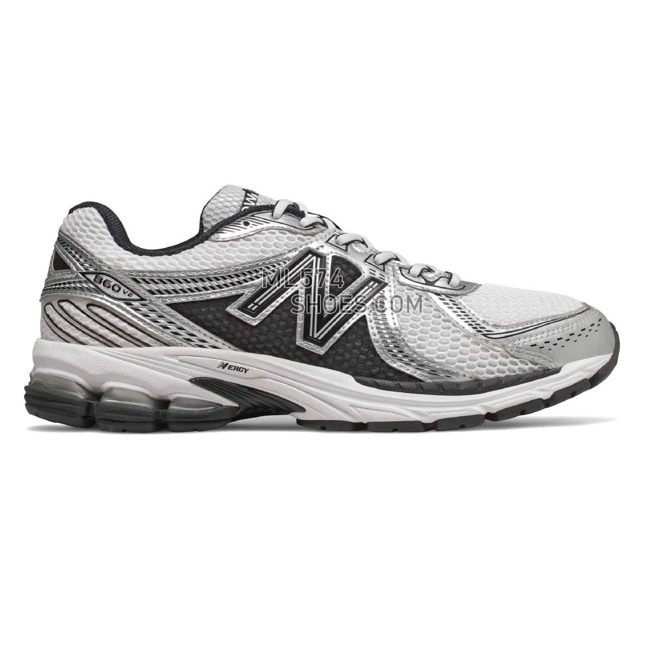 New Balance 860 - Men's 860 Classic - White with Black - ML860XD