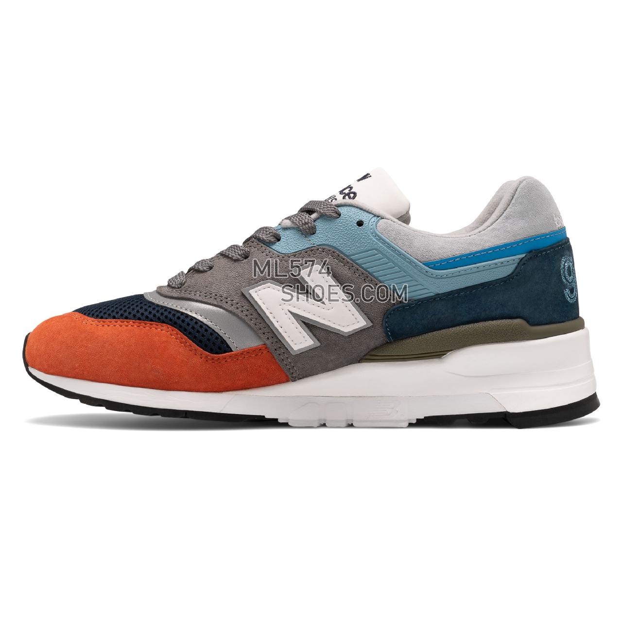 New Balance Made in US 997 - Men's Made in US 997 Classic ML997V1-28115-M - Light Blue with Grey - M997NAG