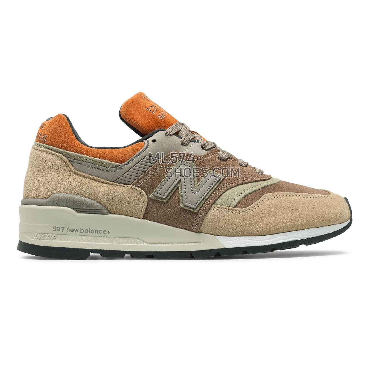 New Balance Made in US 997 - Men's Made in US 997 Classic - Tan with Brown - M997NAJ