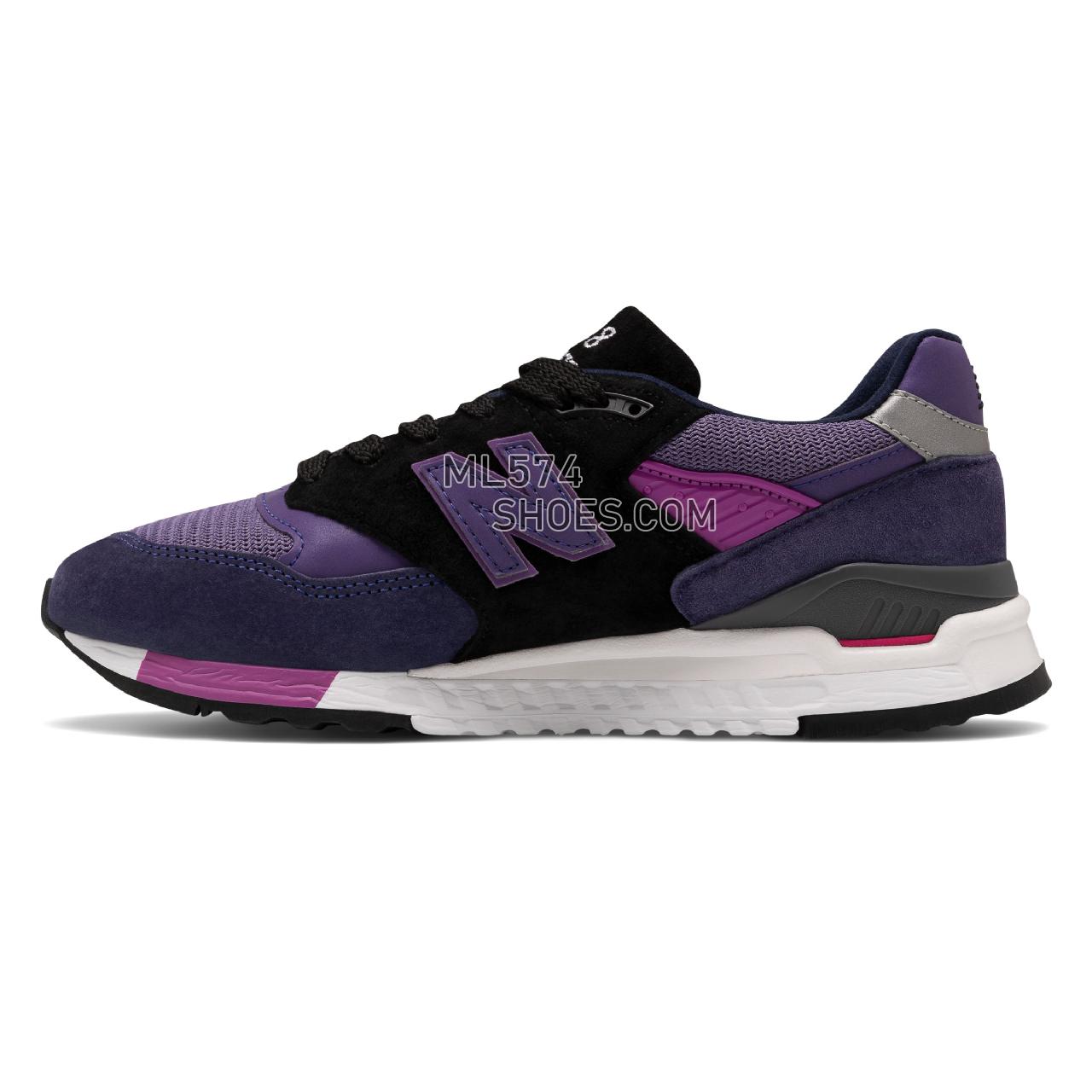 New Balance Made in US 998 - Men's Made in US 998 Classic ML998V1-27545-M - Purple with Black - M998BLD