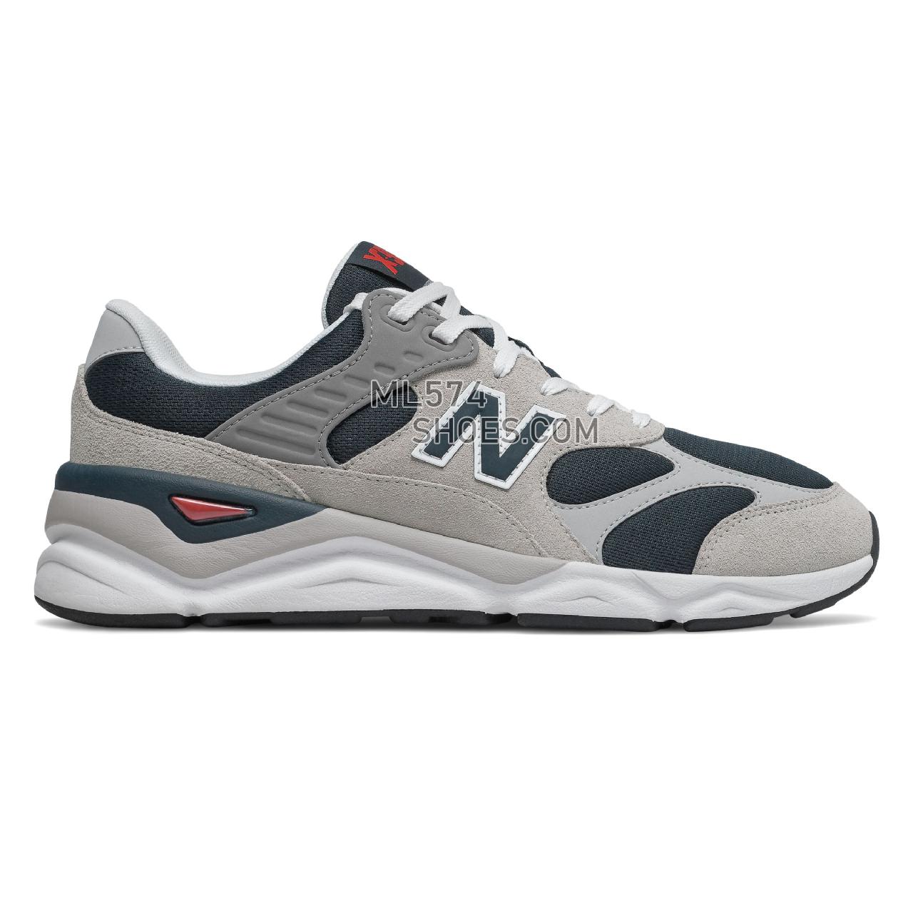 New Balance X-90 - Men's X-90 Classic MSX90V1-27484-M - Rain Cloud with Navy - MSX90GED