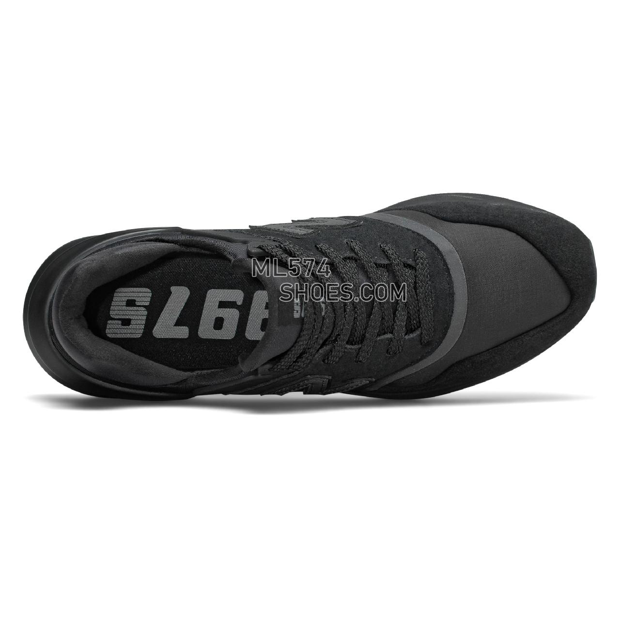 New Balance 997 Sport - Men's 997 Sport Classic MS997V1-27474-M - Black with Black Caviar - MS997MB