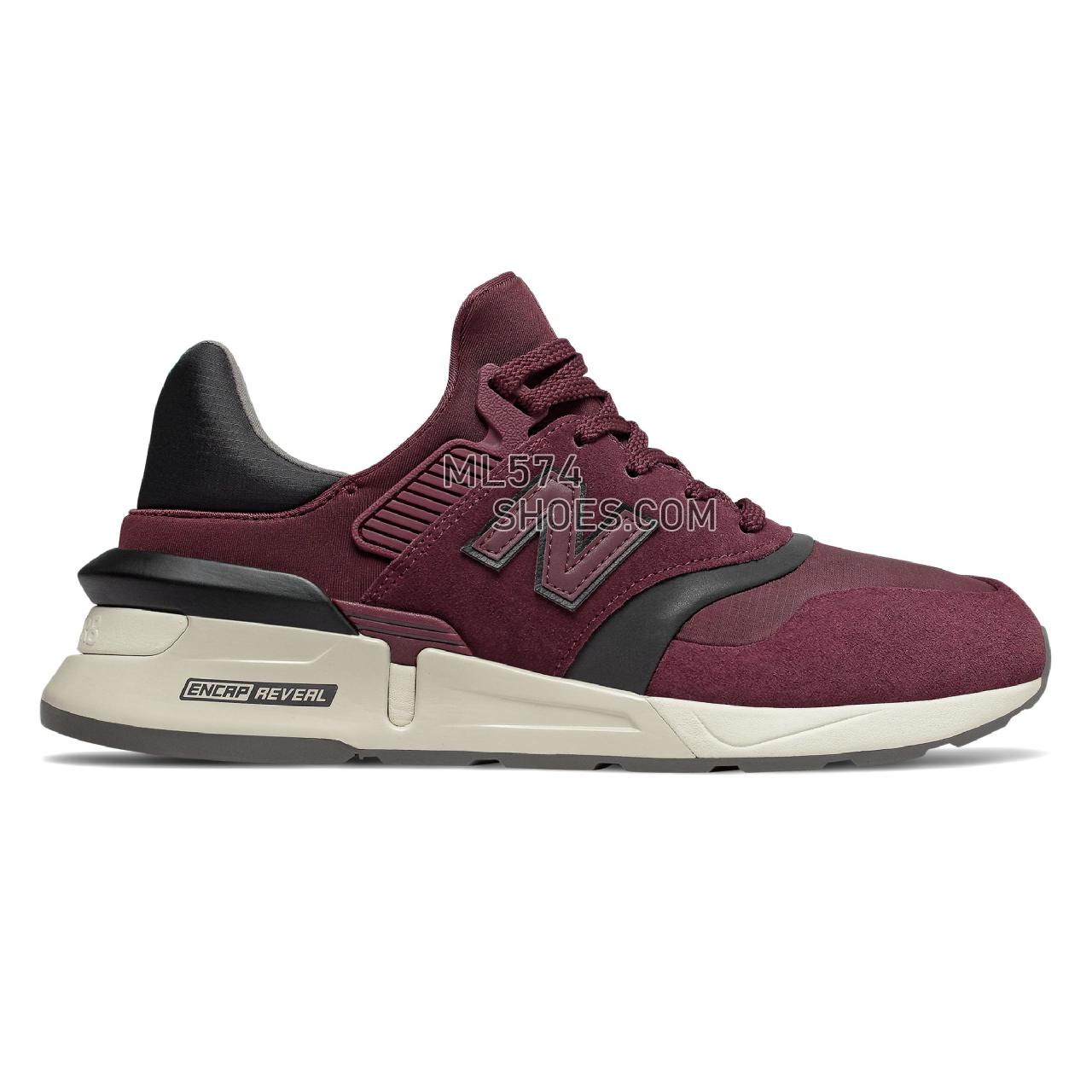 New Balance 997 Sport - Men's 997 Sport Classic MS997V1-27474-M - Burgundy with Black - MS997MC