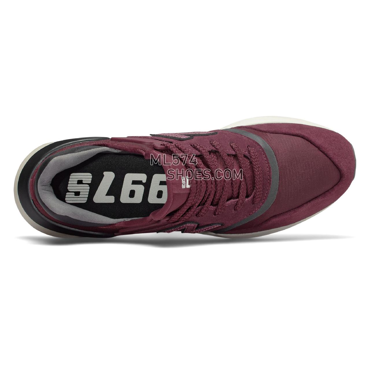 New Balance 997 Sport - Men's 997 Sport Classic MS997V1-27474-M - Burgundy with Black - MS997MC