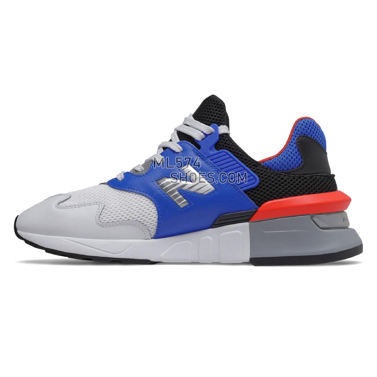 New Balance 997 Sport - Men's 997 Sport MS997JV1-27654-M - Vivid Cobalt with Coral Glow - MS997JCE