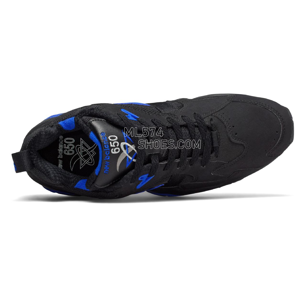 New Balance 650 Cross Training - Men's 650 Cross Training ML650V1-27449-M men's - Black with Vivid Cobalt - ML650WNB