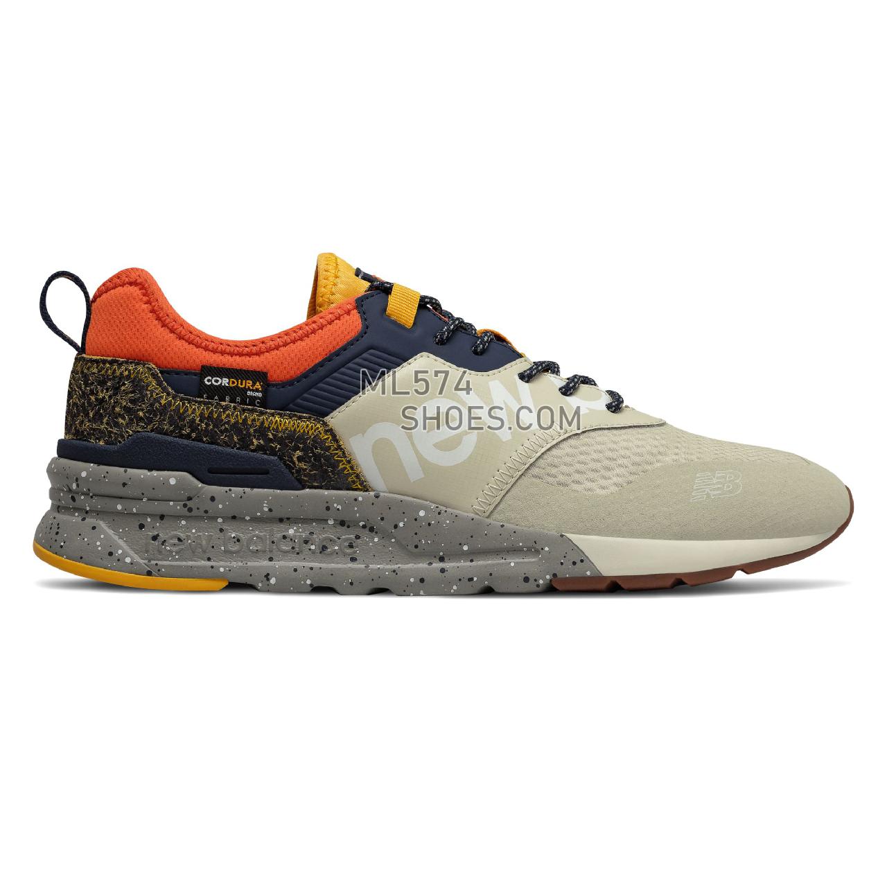 New Balance 997H Spring Hike Trail - Men's 997H Spring Hike Trail Classic - Oyster with Team Orange - CMT997HC